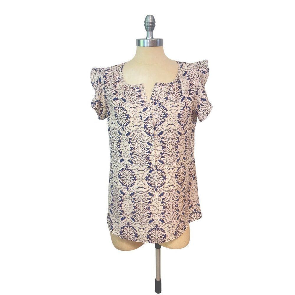 Cabi 3074 Stevie Flutter Sleeve Top Size Small - image 2